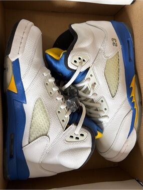 Jordan 5 Retro “Laney” (2013) GS – Women’s 8 / Youth 6.5Y – Box + Receipt 💙💛